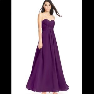 Azazie Yazmin dress in grape size A4